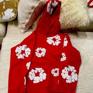 Denim Tear Red Hoodie Size L